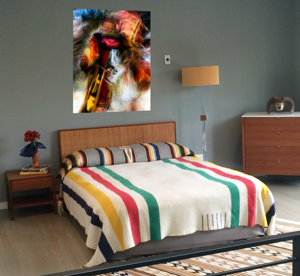 Native Fire 1 Fine Art Photograph Wrapped Canvas