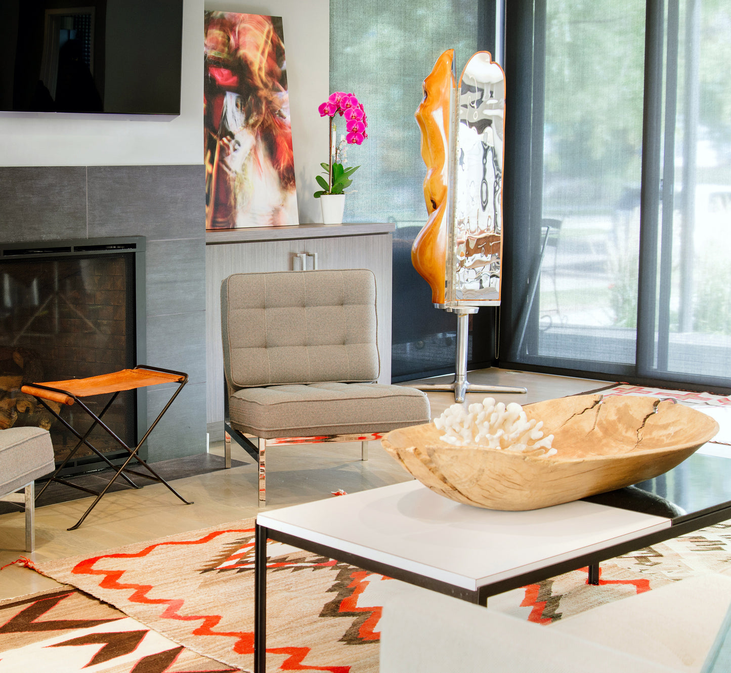 Native Fire 1 Fine Art Photograph Wrapped Canvas
