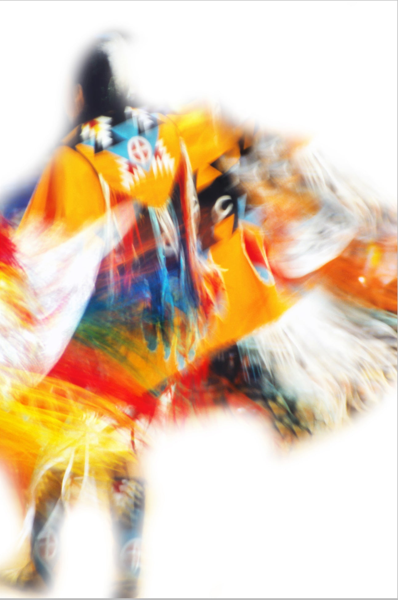Native Fire 7 Fine Art Photograph Wrapped Canvas